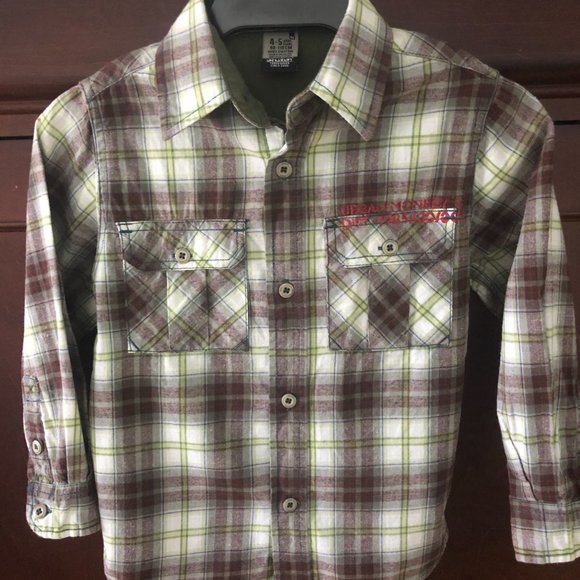 Boys Plaid shirt and t-shirt ensemble Size 4/5 - Picture 2 of 5
